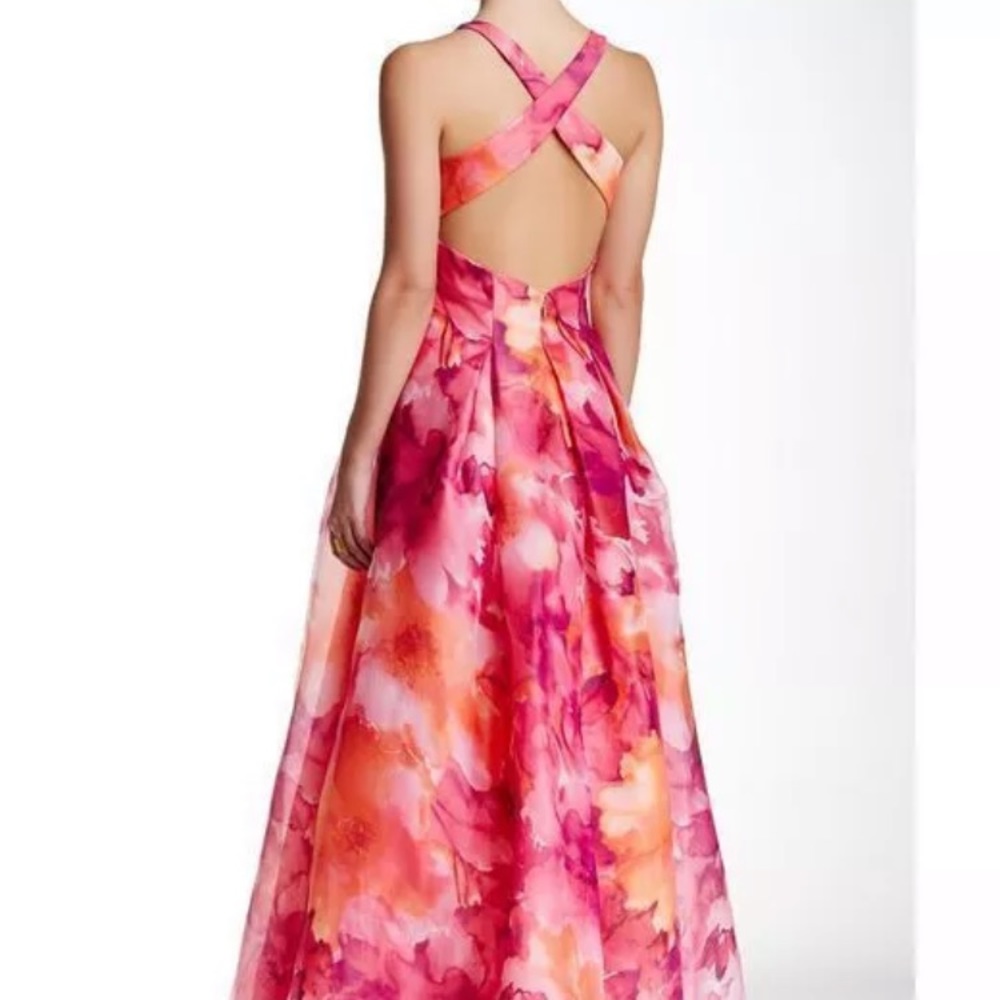 Marina Organza Floral Marble Coquette vibrant Formal Evening Wedding Coastal 6-8
